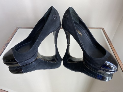 Chanel black shoes classic - chanel,